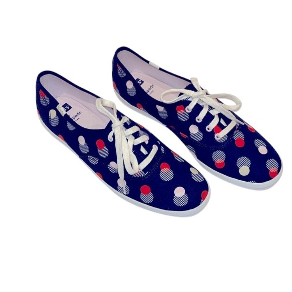 Keds x KATE SPADE Navy Polka Dot Sneakers NEW - Picture 5 of 9